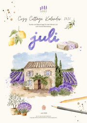 Cozy Cottage Kalender 2026  Juli Lavendelhäuschen