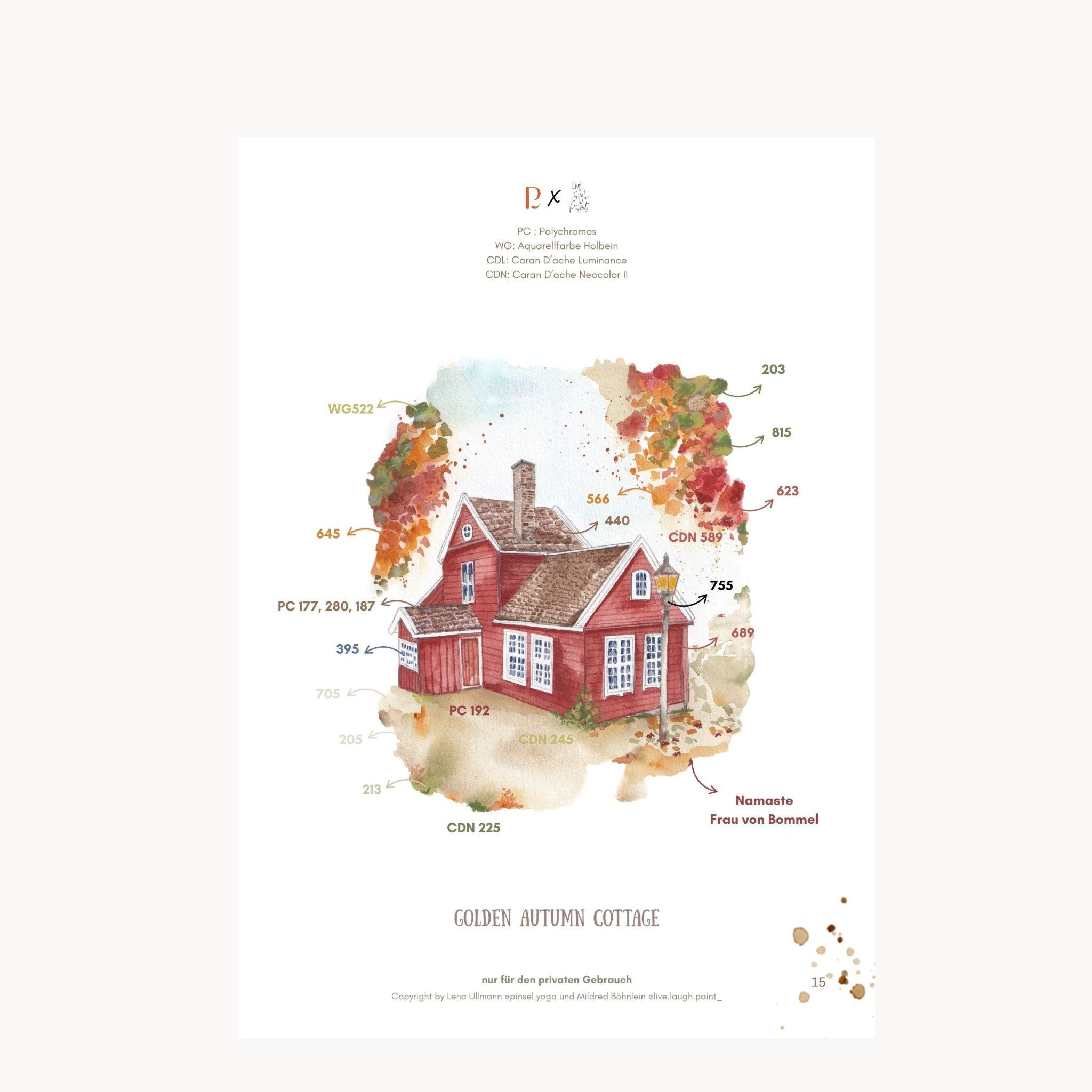 Cottage Dreams – Aquarell-Vorlagenpaket (8 Motive + Bonus)
