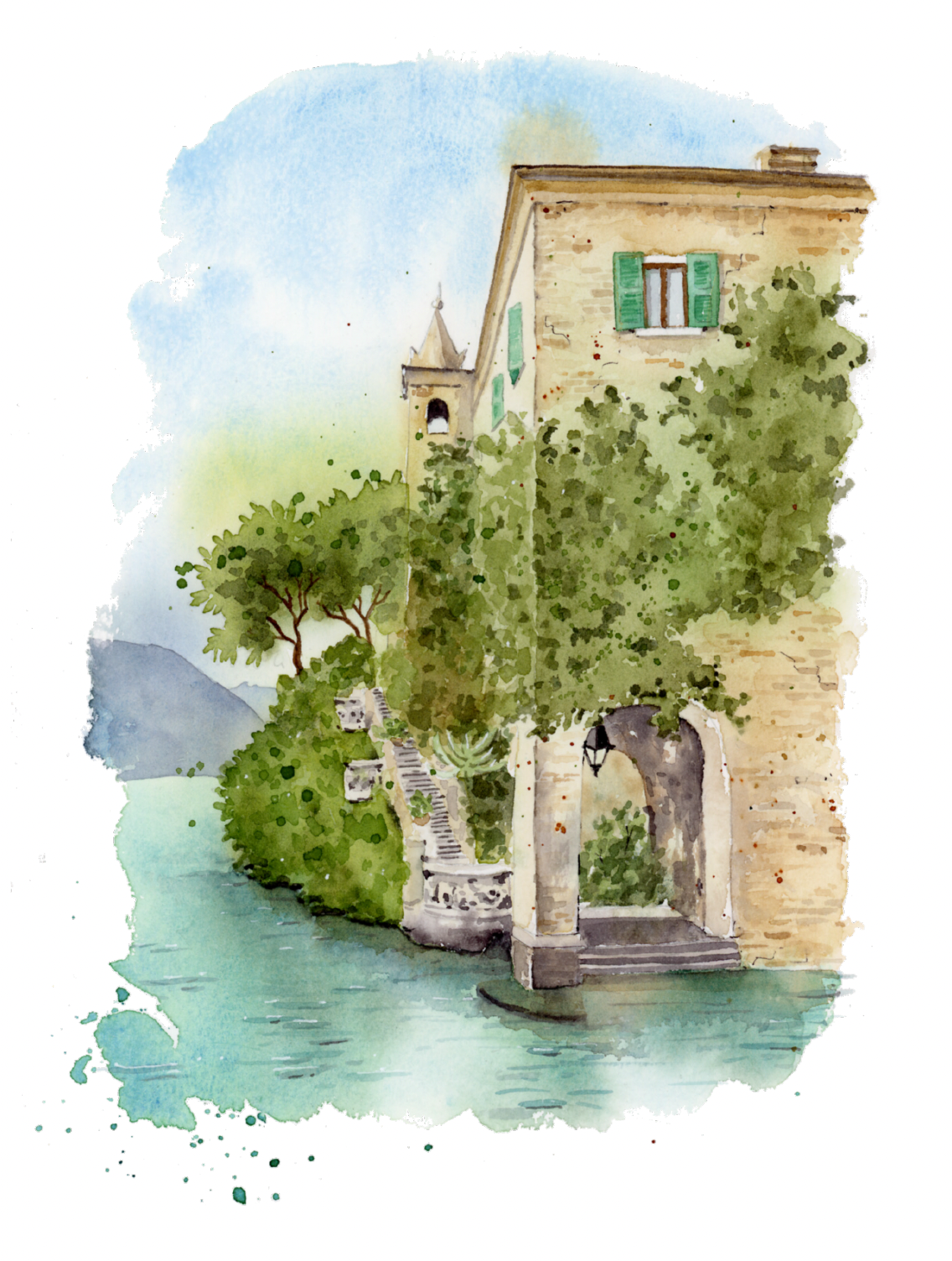 Aquarell Malvorlagen "La Dolce Vita" (Themenheft)