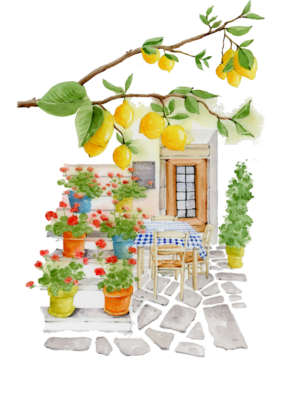Aquarell Malvorlagen "La Dolce Vita" (Themenheft)