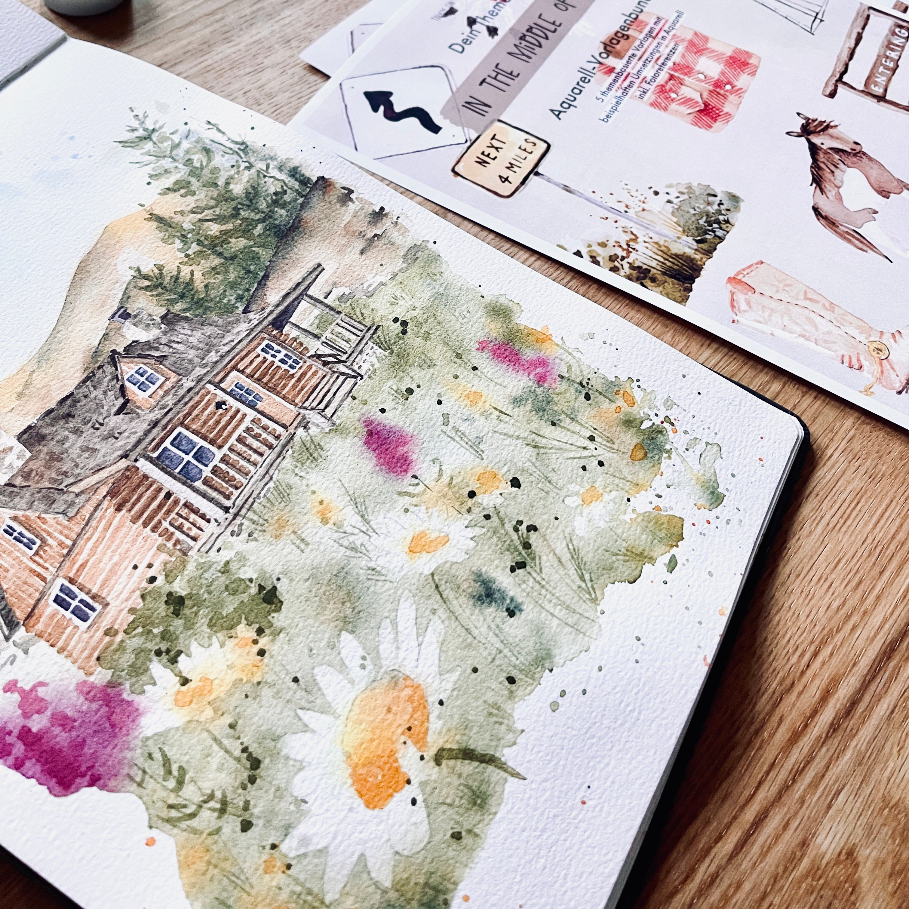 Aquarell Vorlagenpaket "In the Middle of Nowhere"